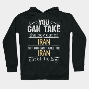 You Can Take The Boy Out Of Iran But You Cant Take The Iran Out Of The Boy - Gift for Iranian Persian With Roots From Iran Hoodie